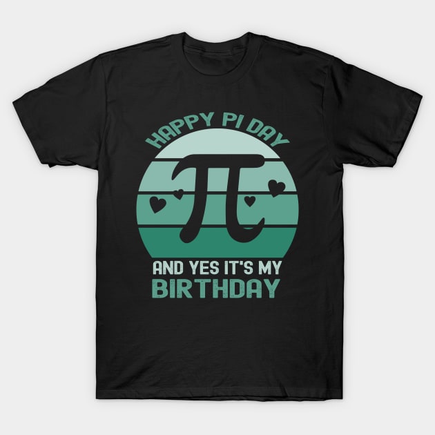 Born On Pi Day Happy Pi Day Birthday Gift Math Equations T-Shirt by Charaf Eddine